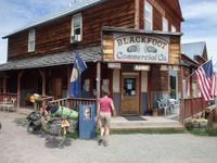 GDMBR: The Ovando Commercial Company (established in 1897). We ate Huckleberry Ice Cream and we bought some supplies.